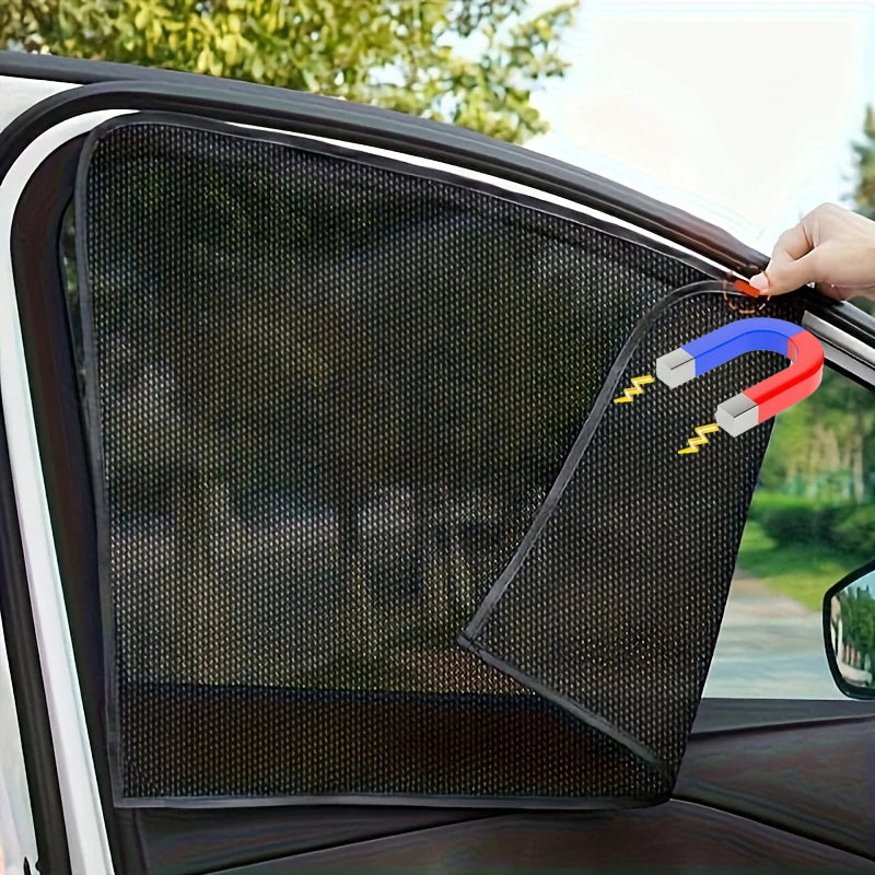 Magnetic Side Window Sunshade Sun Shade for Car Window Double Thickness Auto Windshield Sunshade Curtain Universal