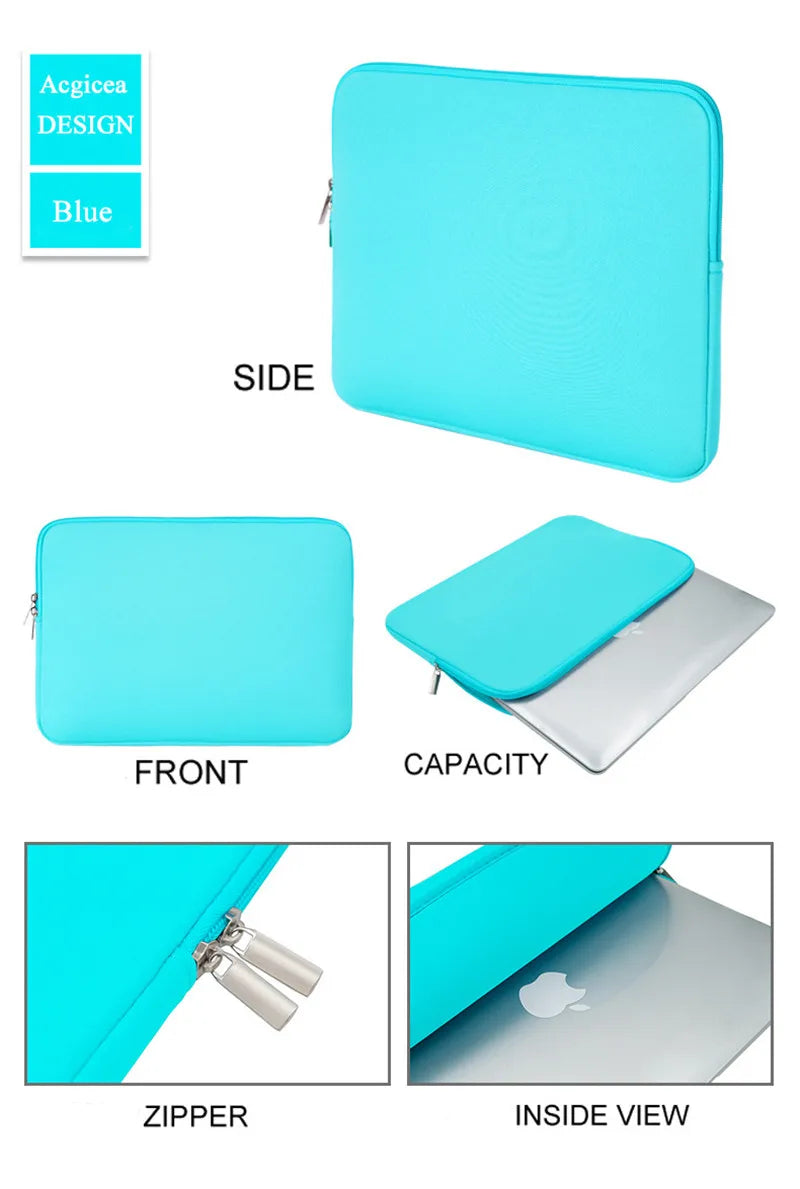Portable Laptop Bags 6-15.6Inch Laptop Sleeve Bag Soft Notebook Case for Macbook Dell Pouch Skin Cover Travel Business Briefcase