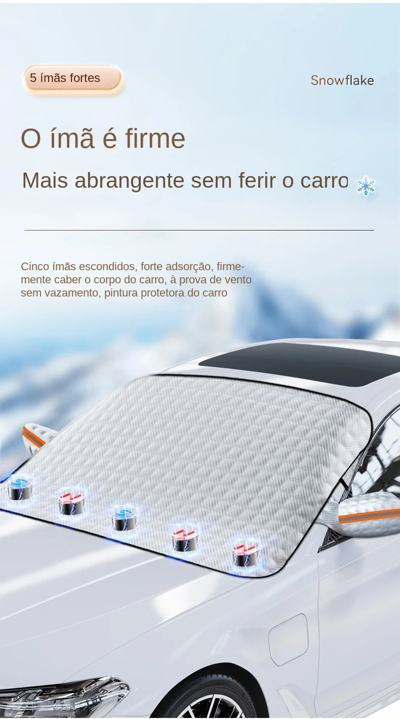 Sunshade Cover Car Windshield Snow Sun Shade Waterproof Protector Automobile Magnetic Cover Car Front Windscreen Cover