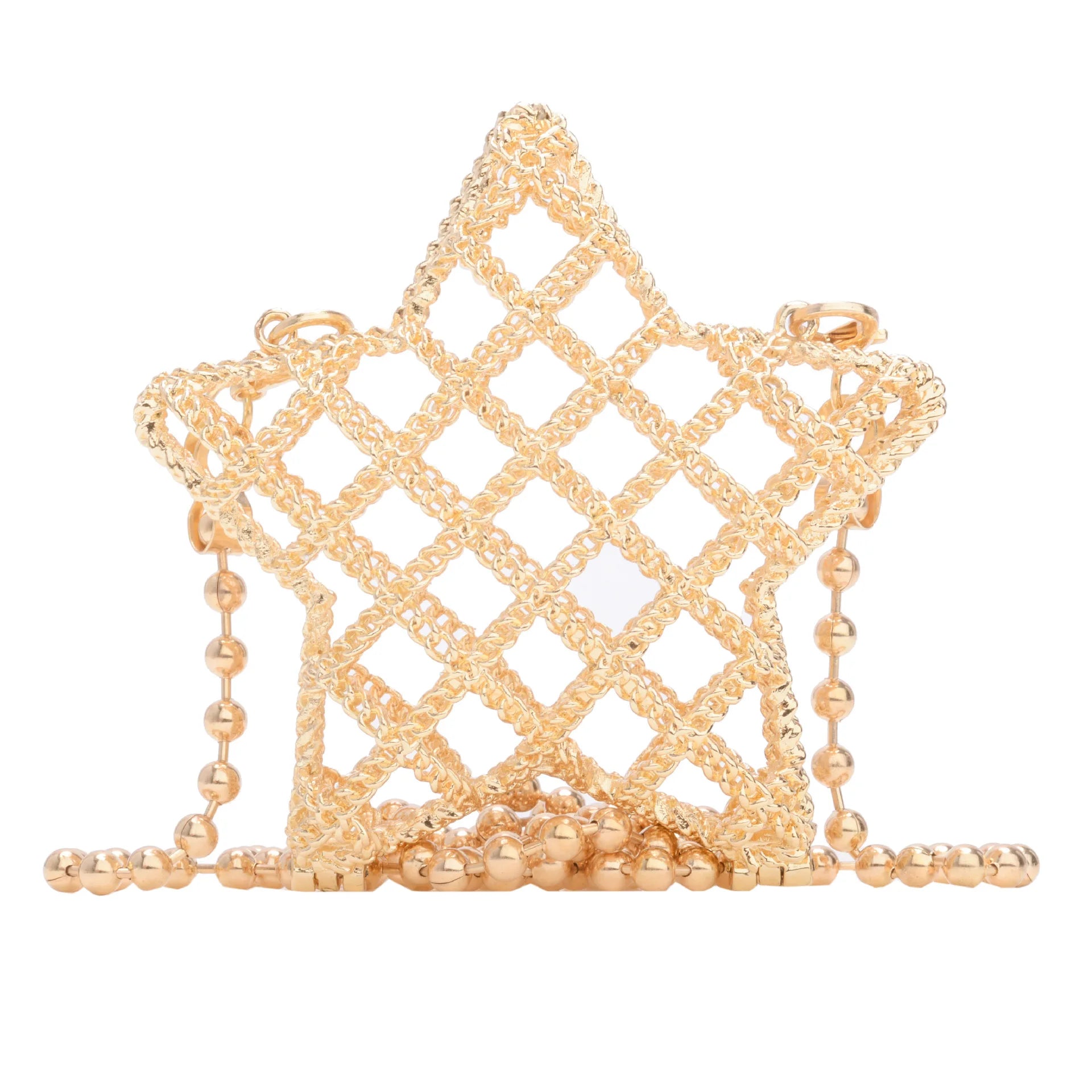 2025 New Women Shiny Mini Bag Pentagram Box Metal Fashion Female Crossbody Shoulder Bag for Party Wedding Evening Handbag