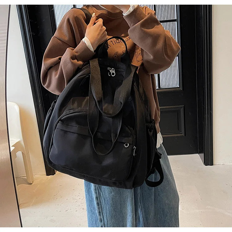 2025 New Leisure Trendy Light Luxury Handbag oulder Bag Korean Japanese Sle Multi-Use Lazy Wind Dual-Purpose Bapa