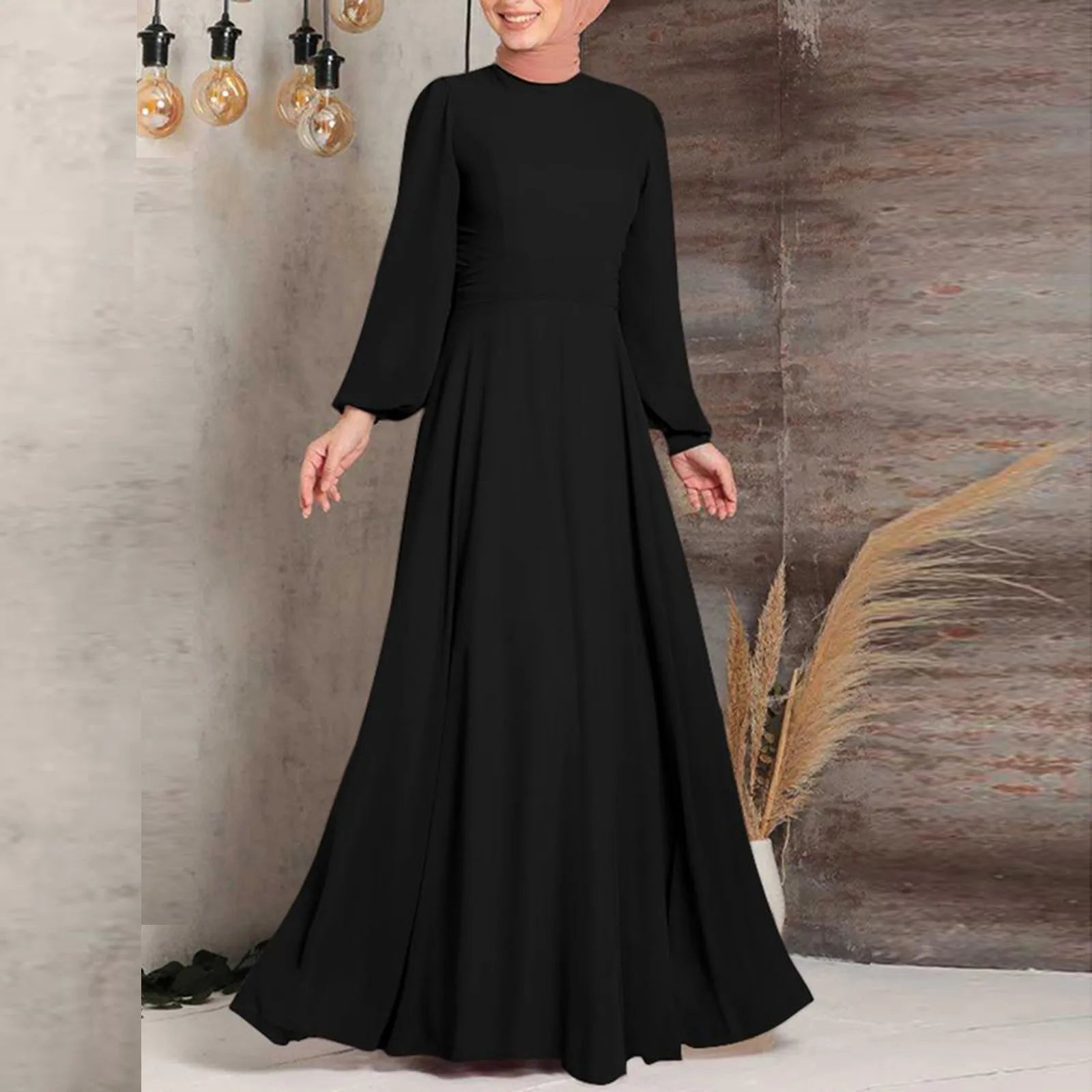 Women Muslim Kaftan Abaya Dubai Turkey Muslim Fashion Hijab Dress Kaftan Islam Clothing African Maxi Dresses Arab Robe
