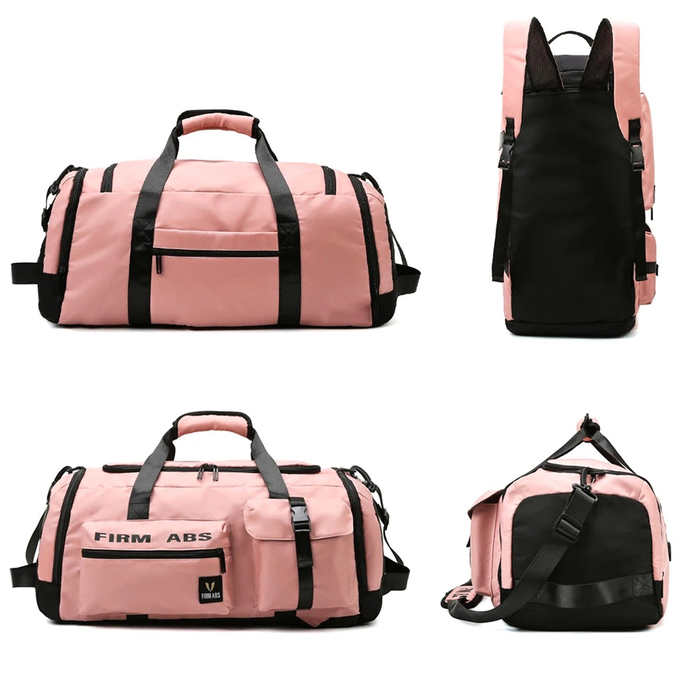 1PCS Gym Bag for Men Women with Shoes Compartment and Wet Pocket Convertible Duffle Bag and Gym Backpack Waterproof Sports Bags