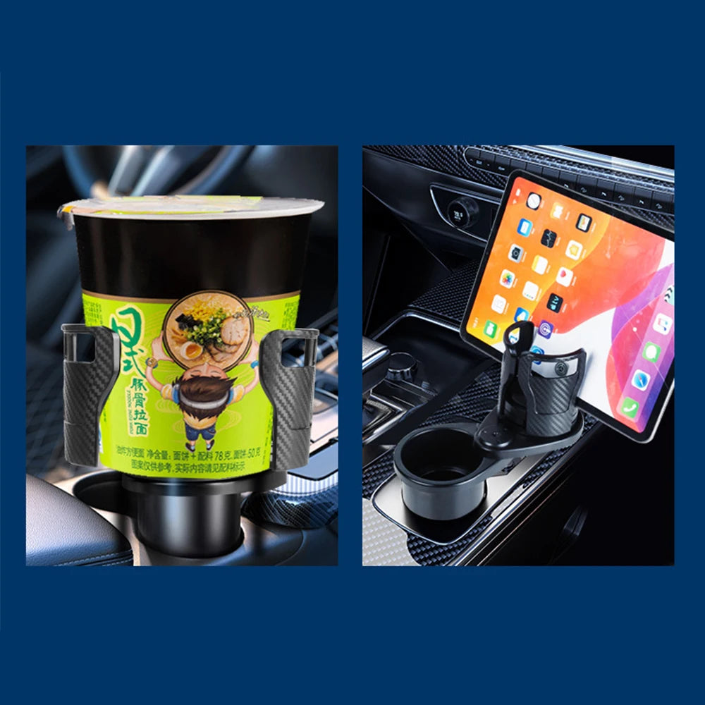 Car Cup Holder Expander For Car Adapter Adjustable Multifunctional Dual Cup Holder With Phone Holder Aromatherapy Organizer