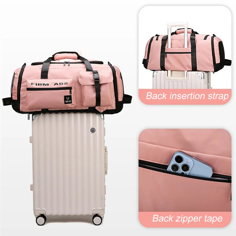 1PCS Gym Bag for Men Women with Shoes Compartment and Wet Pocket Convertible Duffle Bag and Gym Backpack Waterproof Sports Bags