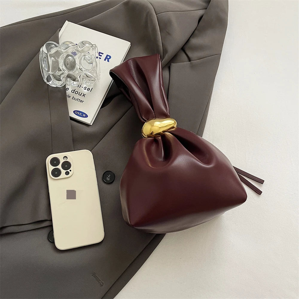 MOODS Elegant Evening Bags For Women 2024 Luxury Designer Purses And Handbags Soft PU Leather Wedding Dinner Party Clutch Purse