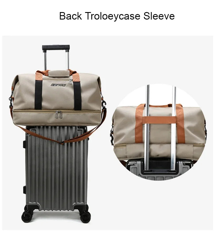 Travel Gym Bag Short-distance Luggage Portable Fitness Bags Shoulder Crossbody Chest Bag Handbags Duffle Carry On Weekender Bag