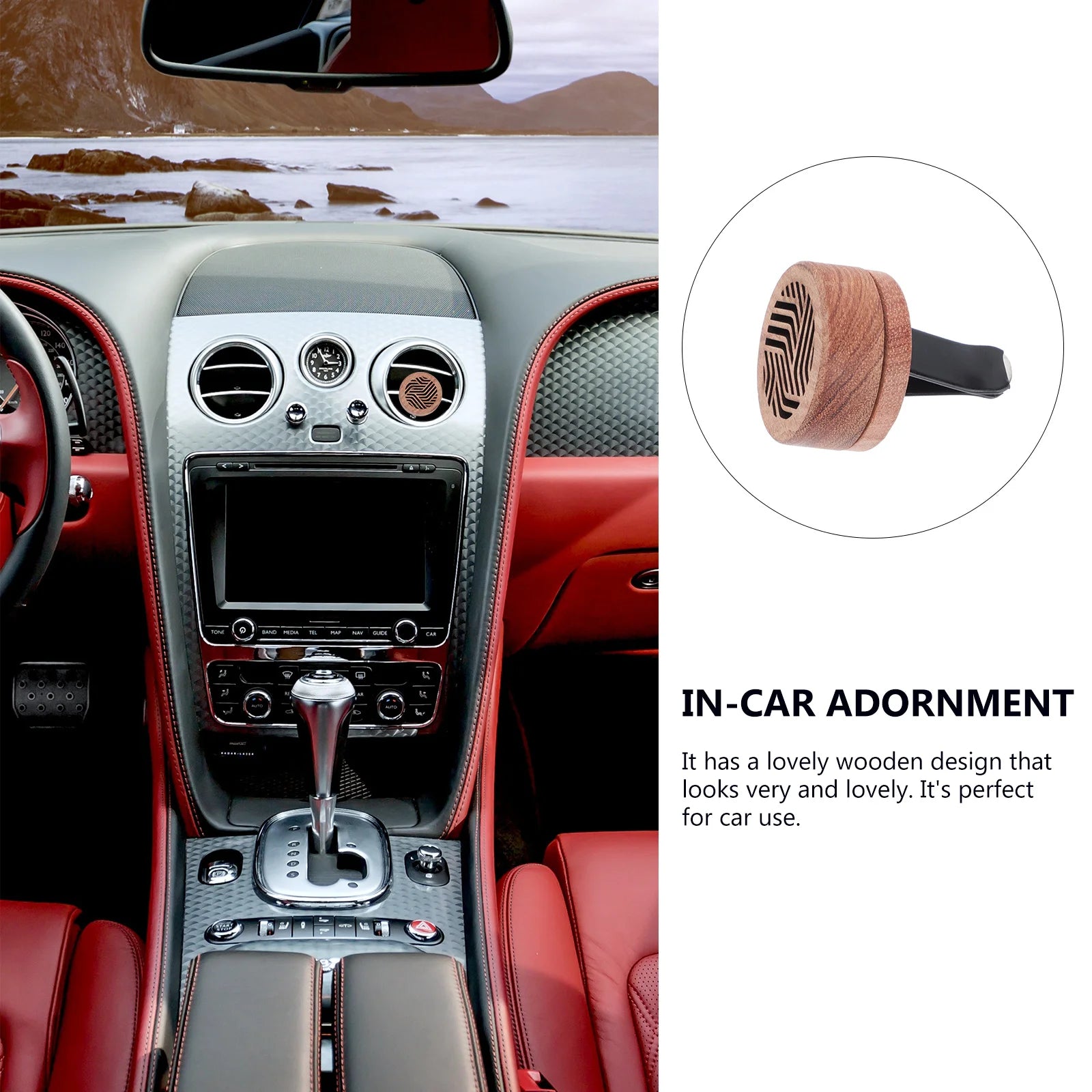 Aroma Diffuser Perfume Clip for Car Air Freshener Stainless Steel Aromatherapy Vent Office Scent Machine
