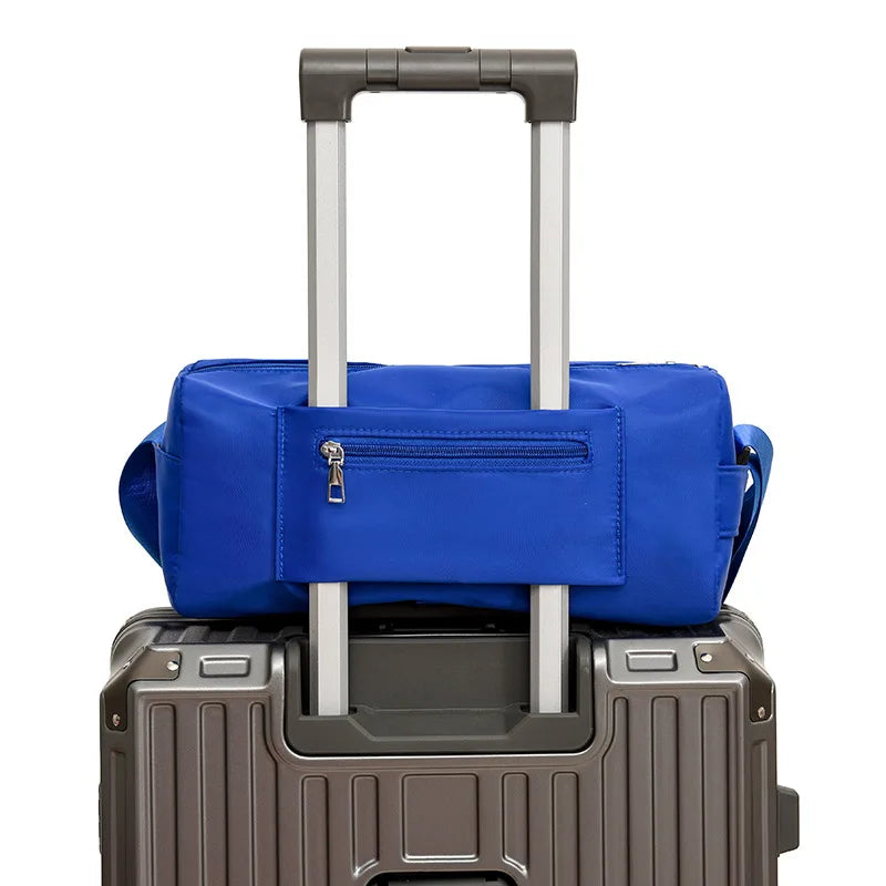 New Fashion Gym Bags Women Sports Fitness Bag Women's High Capacity Simple Solid Color Outdoor Sport Leisure Shoulder Toast Bag