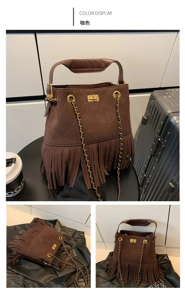 High-End Women's Shoulder Bag Made Of Premium Leather With Trendy Design And Paris Vintage Style
