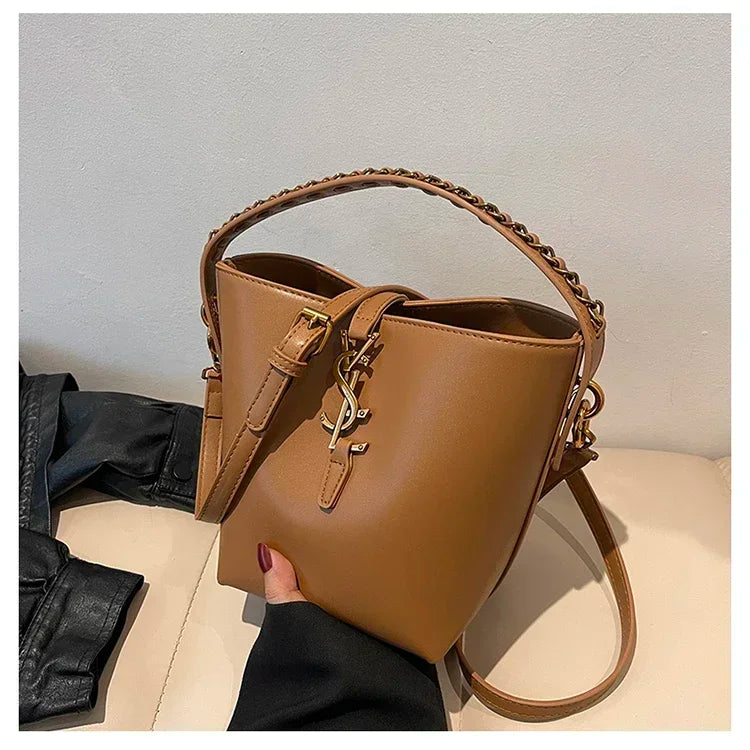 2025 Summer New! Light - Luxury Women's Bucket Bag - High - End Niche Design, Stylish Shoulder Messenger for All Occasions