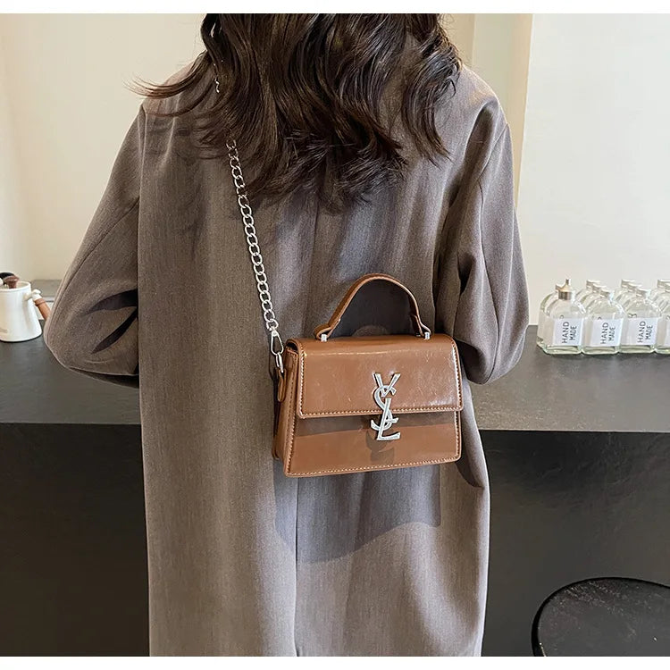 Designer style bag - 2025 hit product - Retro high-end evening bag Classic and versatile chain strap crossbody small square bag