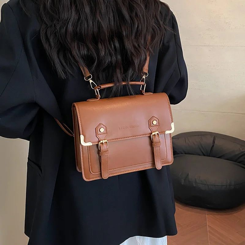 Women's Leather Backpack Large Back Pack for Women 2025 Fashion Vintage Luxury Designer Rucksack Female Backpacks School Bags
