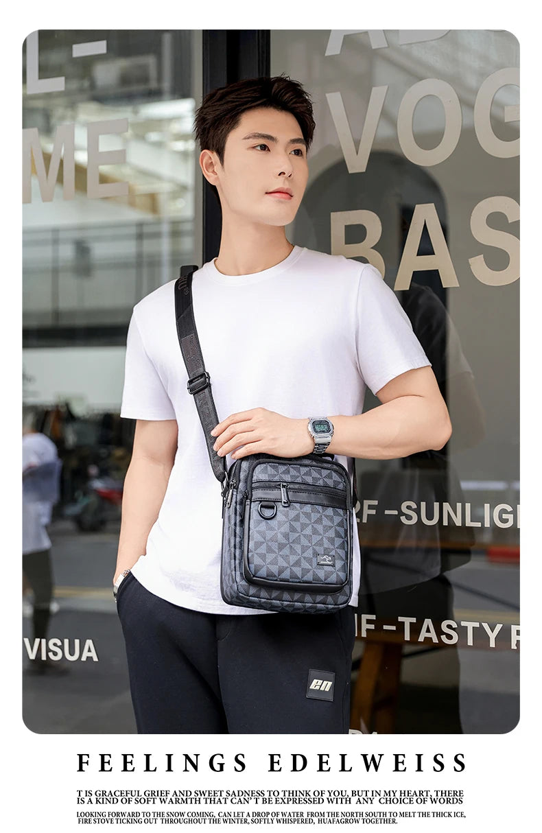Luxury Brand Business Backpack New Men Bag High Quality Crossbody Bag Man's Handbag Shoulder Bag Multi-Functional Men Travel Bag