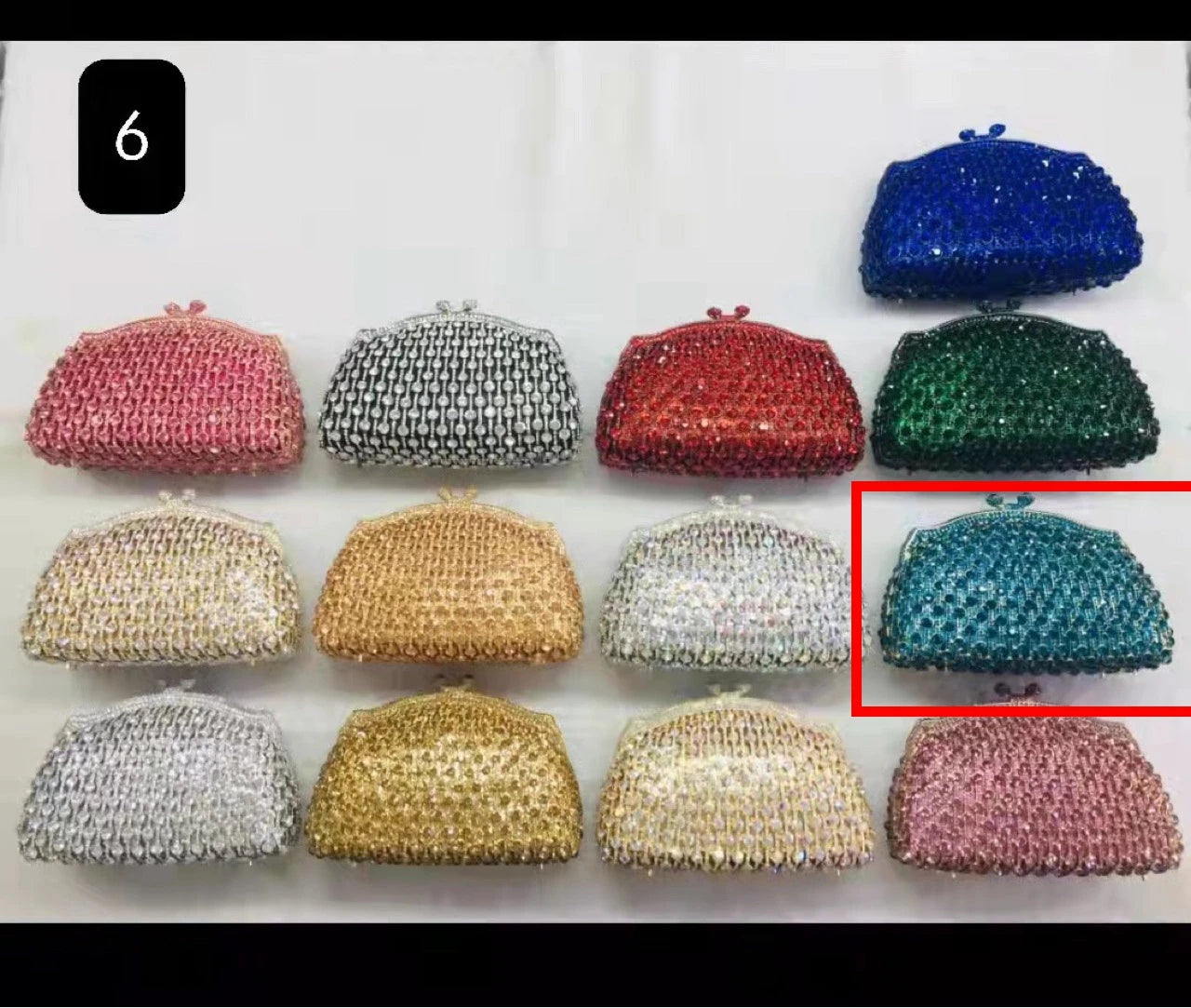 Women Pink Gold Silver Red Green Blue Purple Clutches Wedding Bridal Crystal Bag Banquet Hollow Purse Diamond Party Gala Handbag