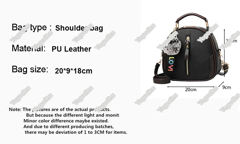 Luxury Handbags Women Bags Designer PU Leather Solid Color Messenger Bag Fashion Shoulder Crossbody Bags Girls Tassen Tote