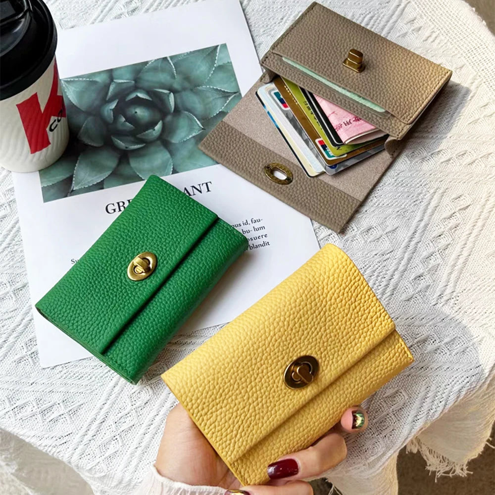 Luxury Design Phone Bag Woman Portable Genuine Leather Cross-body Bag Custom Name Fashion Casual Lady Shoulder Bag Card Wallet
