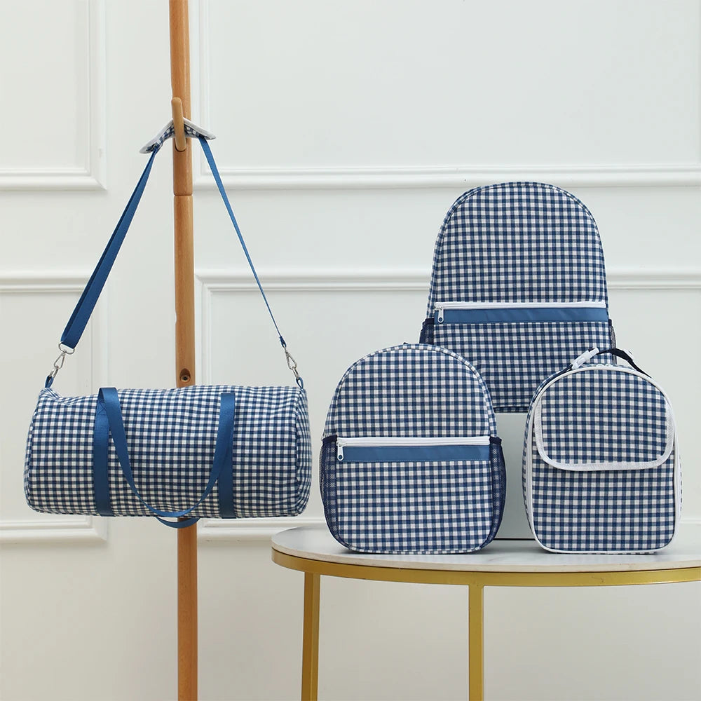Plaid Duffel Bags For Boys Girls Early Elementary Carry-On Size & Ideal For School Or Overnight Travel Bag
