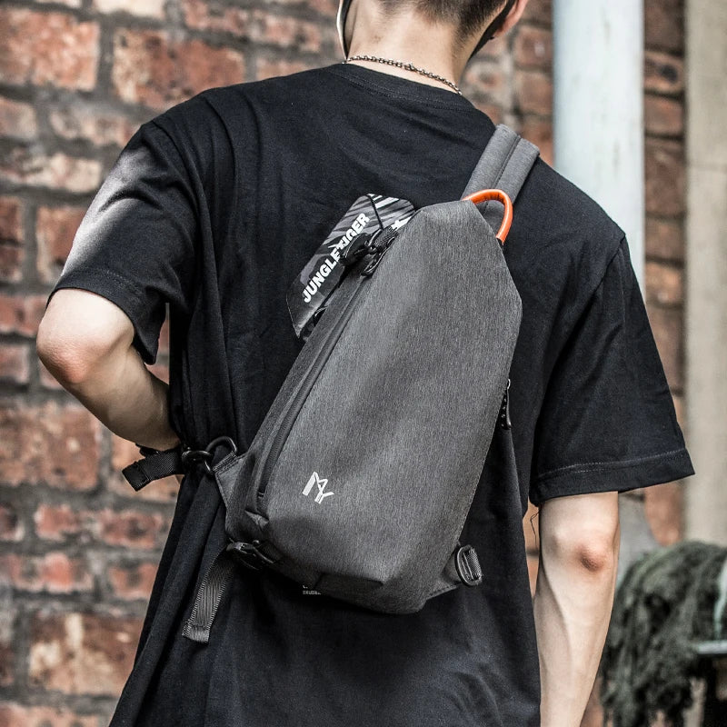Multifunction Sling Bag Chest Bags for Men Fashion Casual Shoulder Anti Theft Male Single Shoulder Durable Mini Travel Pouch