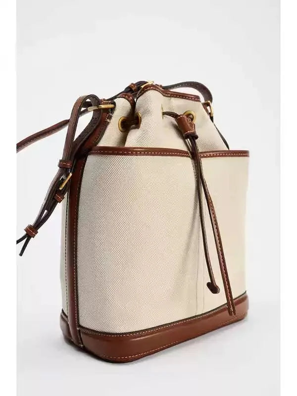 Fashion Denim Bucket Bags for Women Luxury Designer Handbags High Quality Canvas Shoulder Bag 2025 New Drawstring Women's Bag