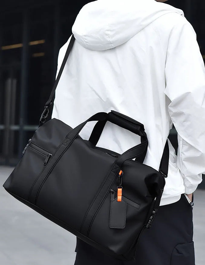 Gym Bag Men Hand-Held Luggage Bag Short Distance Large Capacity Travel Luggage Bag Business Trip Lightweight Travel Leisure Bag