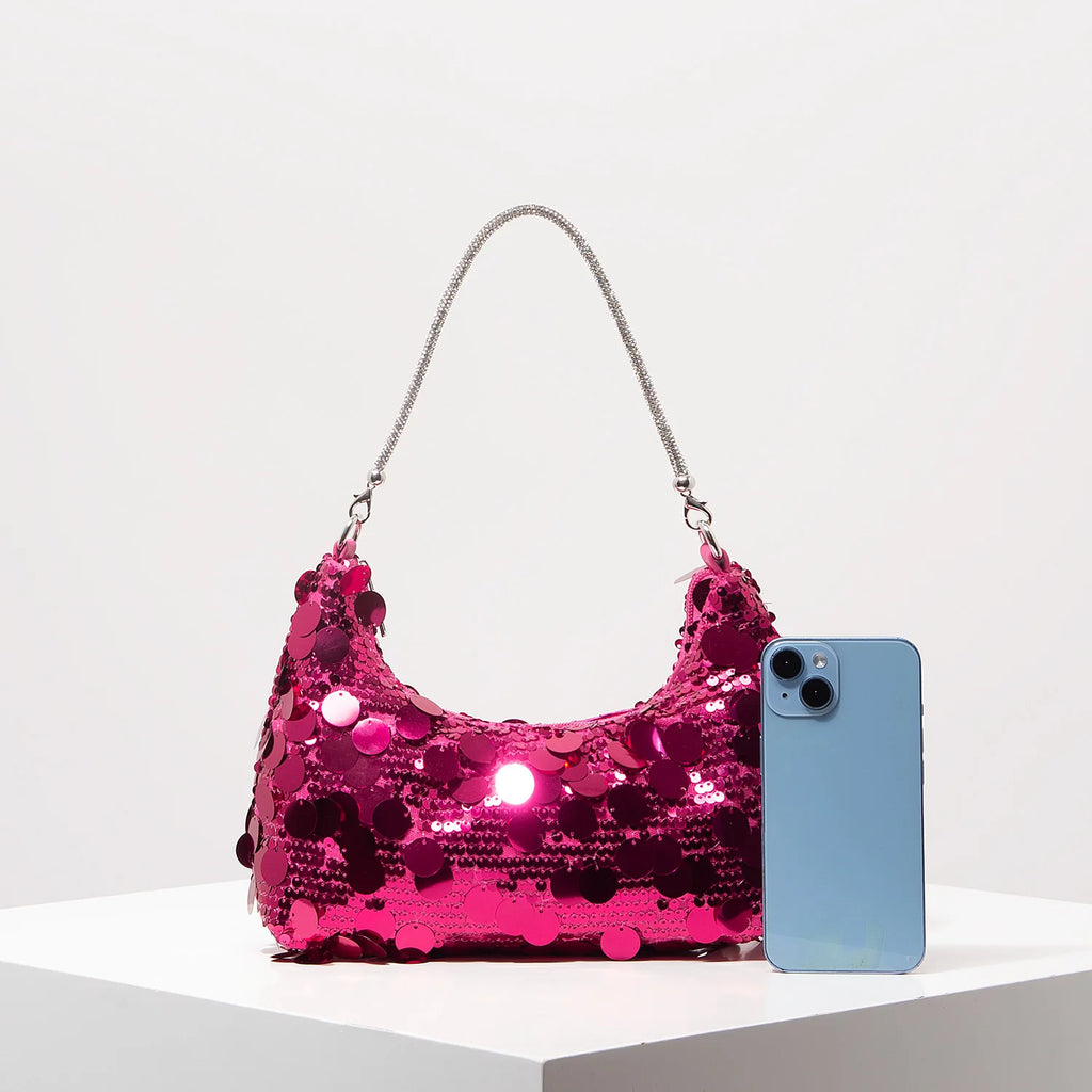 Luxury Sequin Bag，Concert Shoulder Bags，Prom Bag Dresses for Women，Bag for Women Elegant，Wedding Items，Party Bag（Random Pattern）