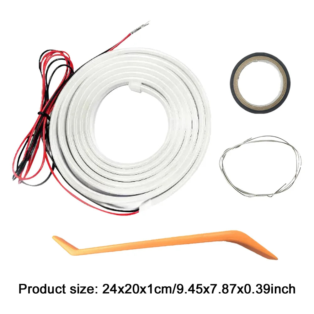 LED Car Trunk Light Strip 2/4M No Drilling Dynamic Flowing Light Strip Car Trunk Ambient Lighting Strip for Truck Trunk Decor
