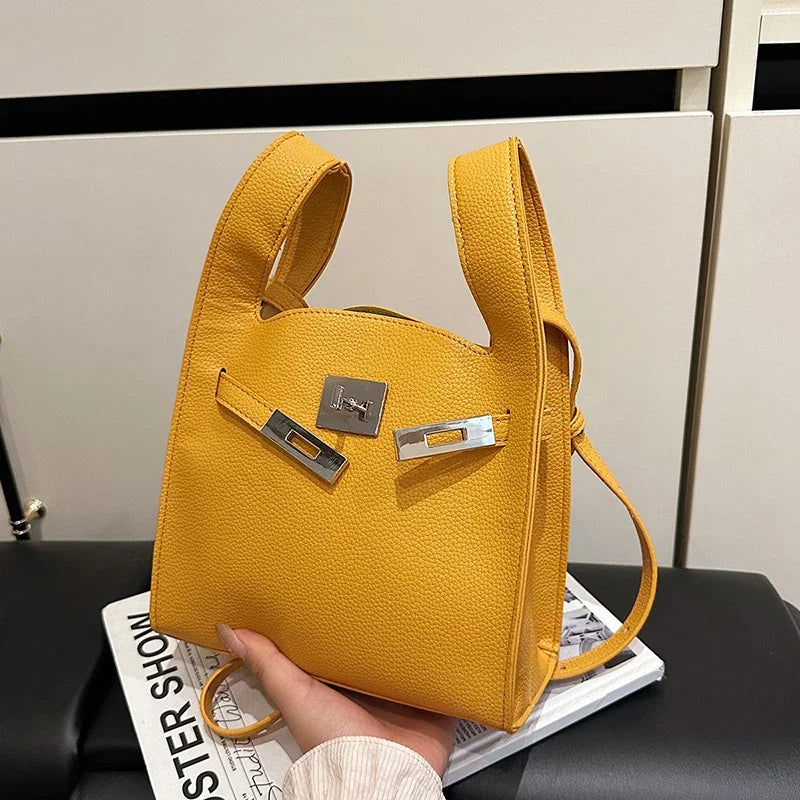 Luxury PU Leather Shoulder Bag, Fashionable Design Handbag, Women's Portable Wallet, Women's Chain Strap Crossbody Bag