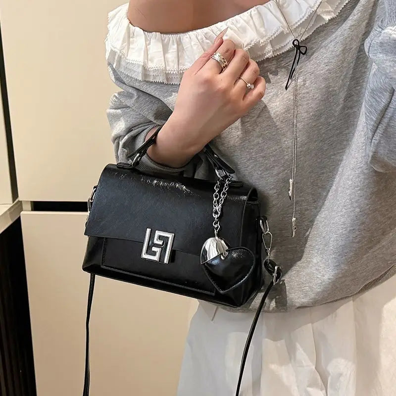 New Women's Handbag Mini Square Bag Commuter Single Shoulder Pink Polyester Casual Style Fashion Element Sewing Line