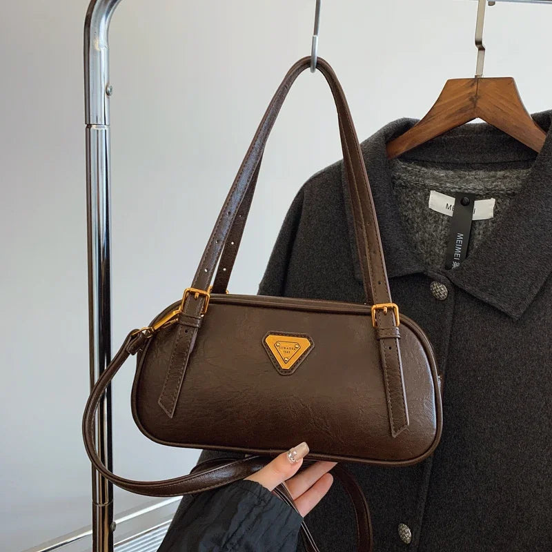 2025 Hot - Selling! Women's PU Leather Top - handle Bag - Fashionable Messenger Design, Vintage - Chic Tote for Ladies