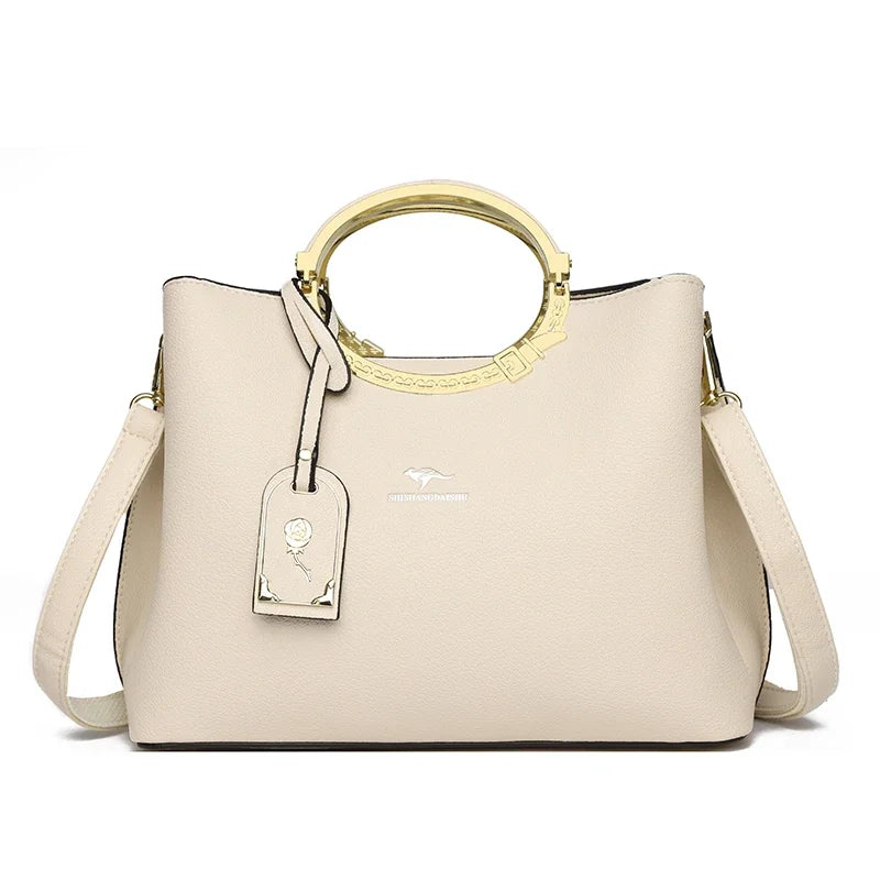 3 Layer Large Capacity Tote Bag Luxury Handbags Women Bags Designer Shoulder Bag High Quality Soft Leather Purses and Handbags