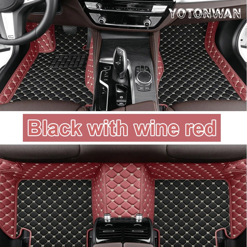 Car Floor Mats For Ford Fiesta Mk6 Mark VI Mk7 WS WT WZ 2009~2016 Anti-dirt Pads Car Carpet Non-slip Auto Rug Car Accessories