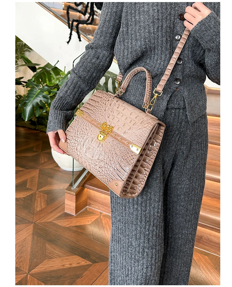 Cute Bag for Daily Commute Travel Office with Suede Material Shoulder Crossbody Design