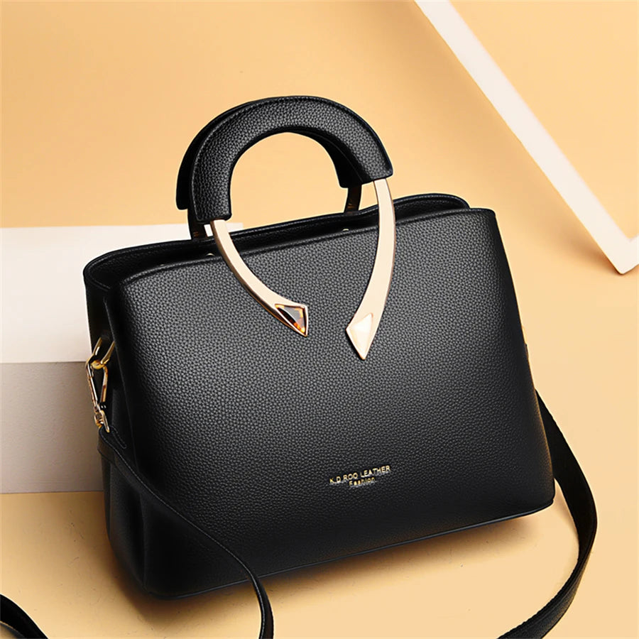 Luxury 3 Layers Handbag Women Bags Designer Vintage Ladies Shoulder Crossbody Bags 2025 Bolsa Feminina Messenger Casual Tote Sac