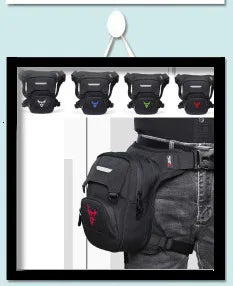 Men's Canvas Drop Leg Bag Motorcycle Multi-purpose Messenger Shoulder Bag High Quality Belt Hip Bum Waist Fanny Pack for Camping