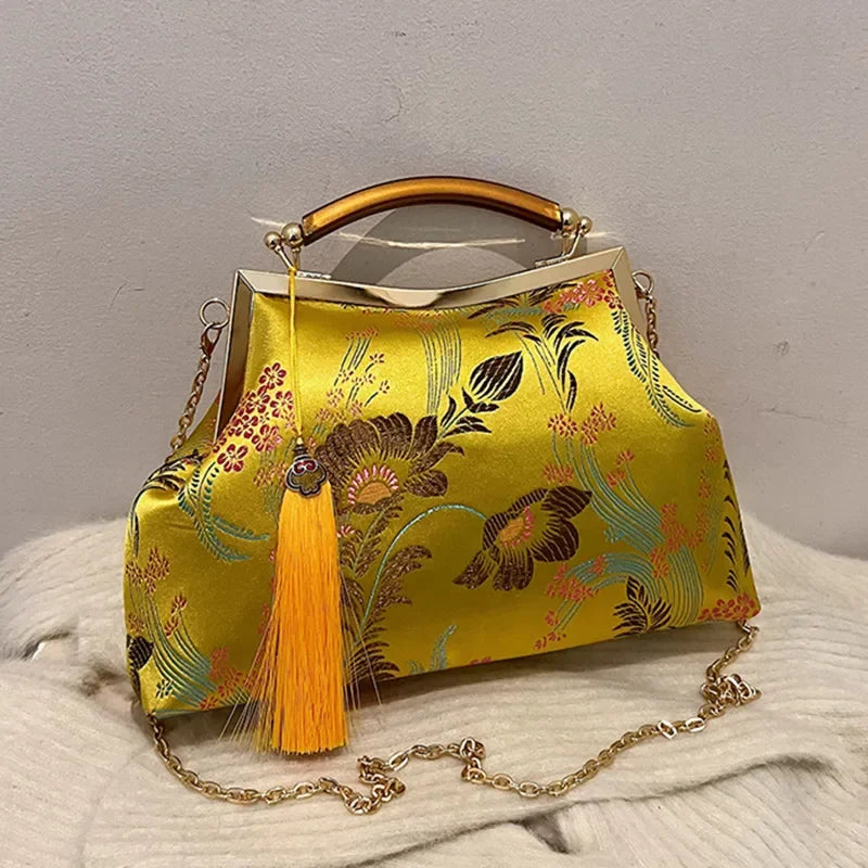 Luxury Women Party Dinner Bag Fashion Ladies Dinner Bag Elegant Wooden handle Simple Formal Gorgeous Crossbody Daily use Purse