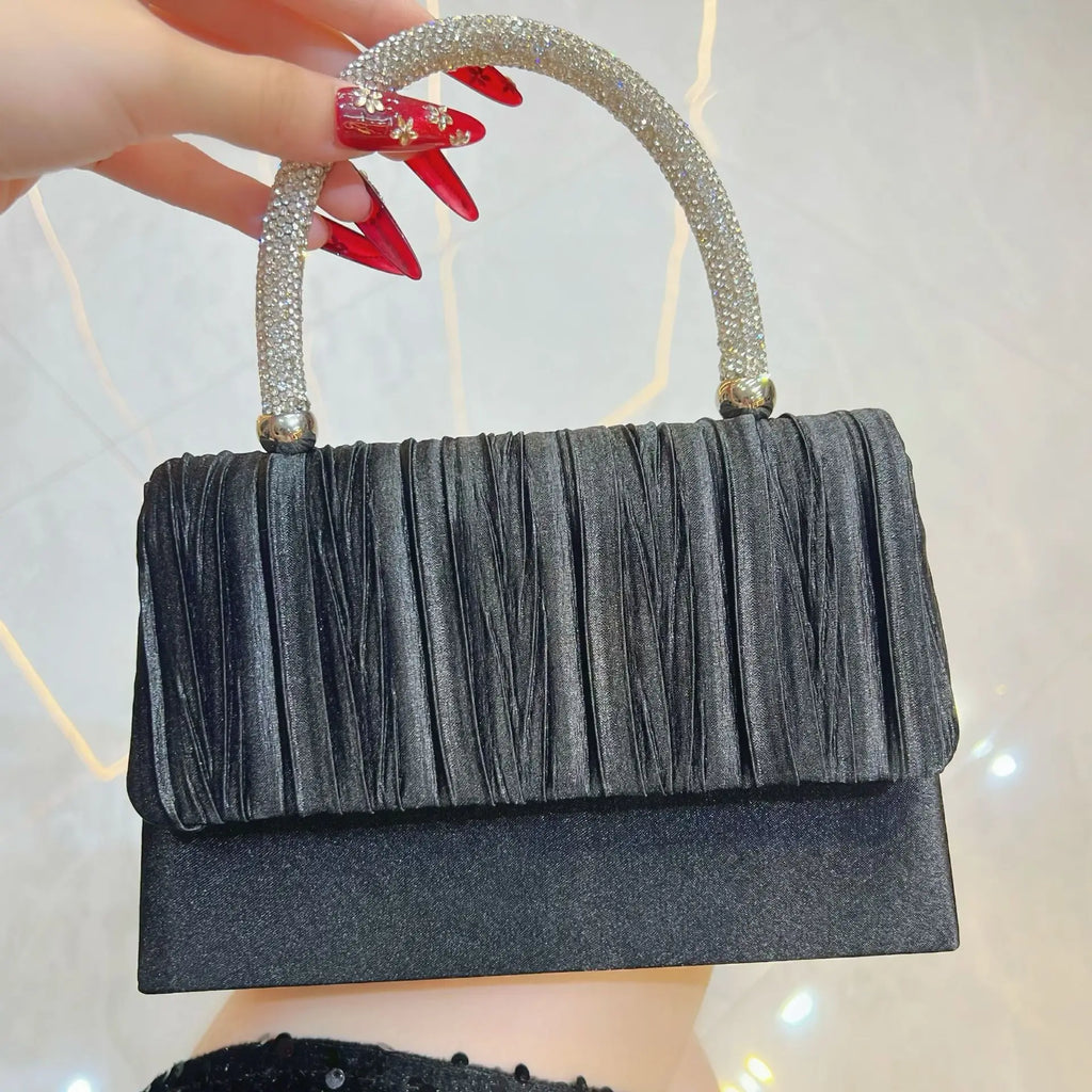 Luxury Handbags Women Bags Designer Evening Bags 2025 Fashion Shoulder Bags Dinner Party Purse Metal Handle Pouch Sac