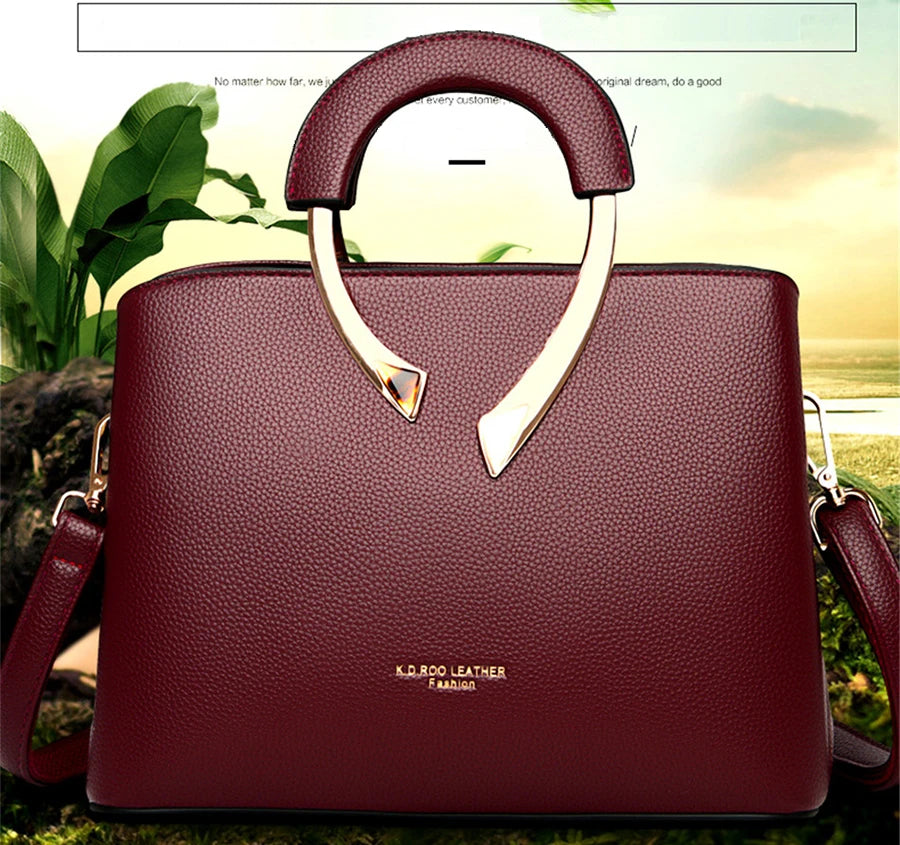 Luxury Handbags Womens Bags Designer 3 Layers Soft Leather Shoulder Crossbody Sac Ladies Large Capacity Shopping Messenger Totes