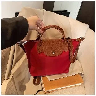 Luxury 2025 Work Tote - Fashion Patchwork Handbag with Long Strap Large Capacity, Waterproof Lining, Perfect for Office & Travel