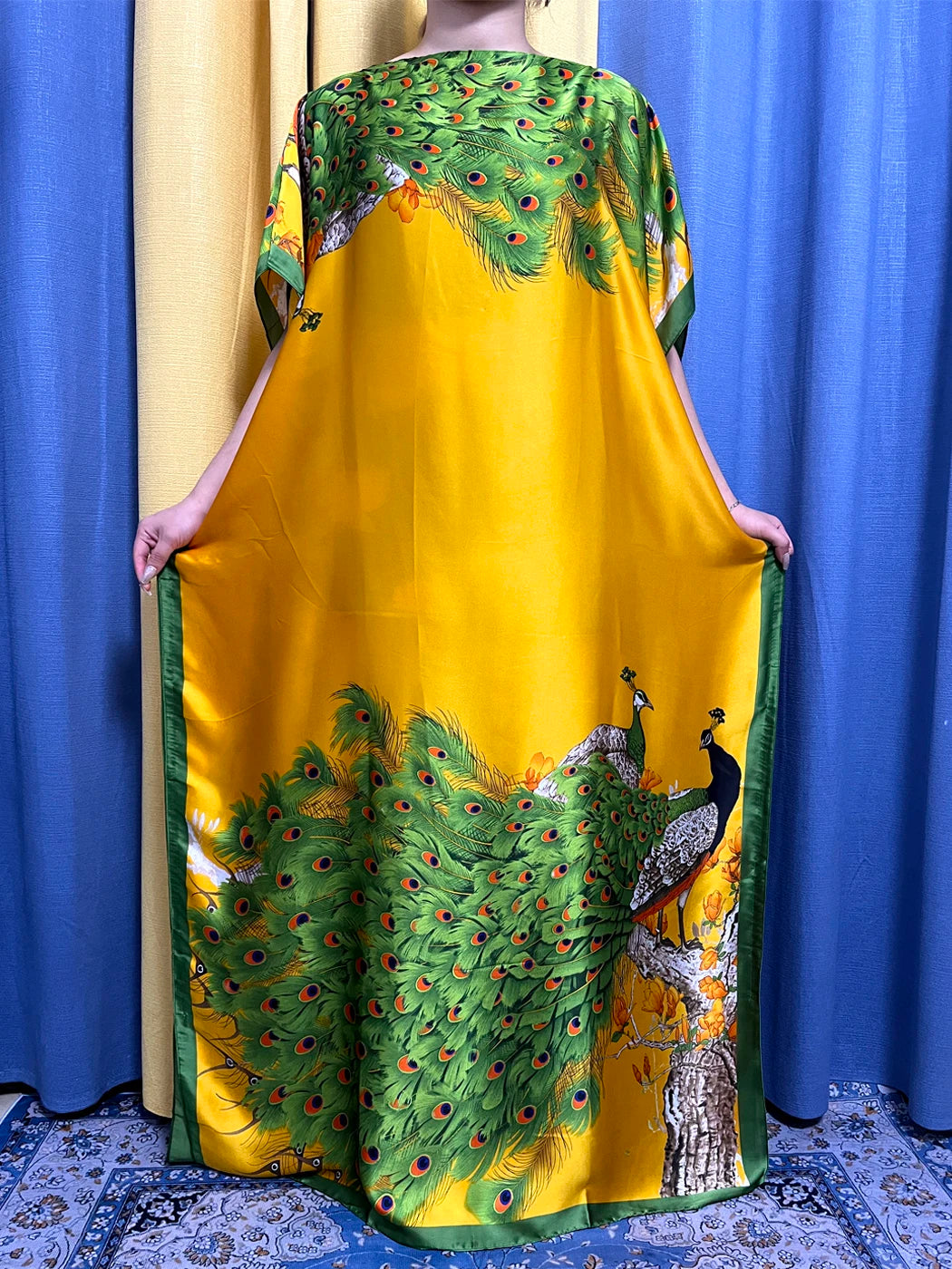 Muslim Silk Abayas For Women 2023 Fashion Print Islam Turkey Loose Elegant Femme Robe African Summer Ice Clothes With Headscarf