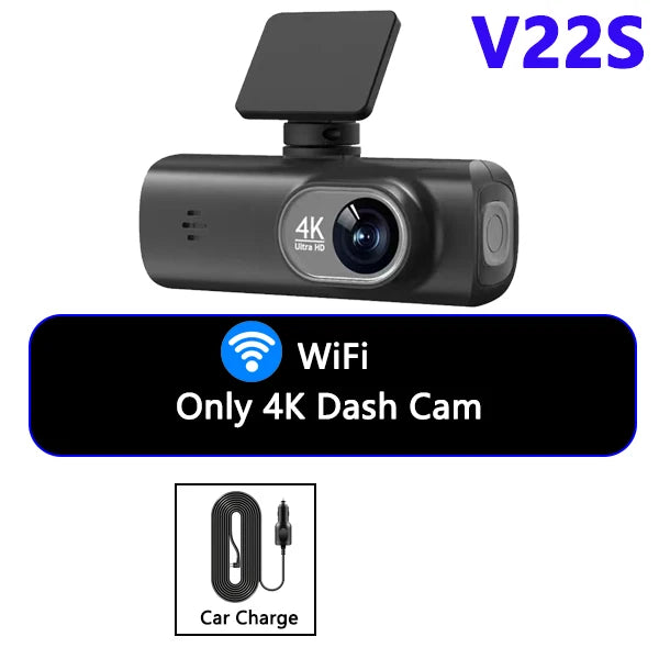 Dash Cam 4K UHD for Car Camera Front Rear Dual Lens With GPS WiFi 24h Parking Mode Night Vision Car DVR Video Registrator