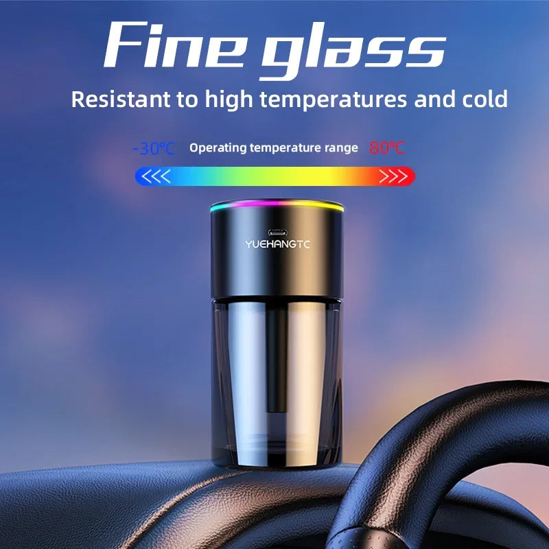 Car Perfume Air Freshener Essential Oil Fragrance Diffuser Smell Distributor USB Rechargeable Aromatherapy Scent Air Refresher