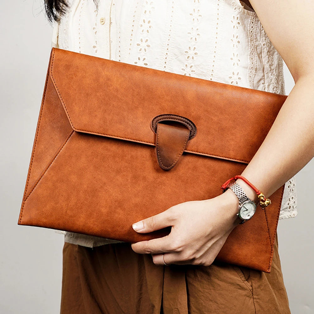 Luxury Design Fashion Laptop Bag For Woman Custom Name Business Office Daily Cross Body Briefcase Leather Large Capacity Handbag