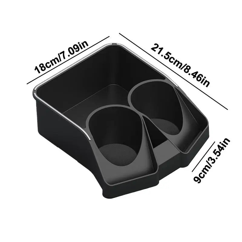 Car Console Storage Organizer Car Seat Organizer With Double Cup Holders Car Seat Storage Wear-Resistant Console Storage