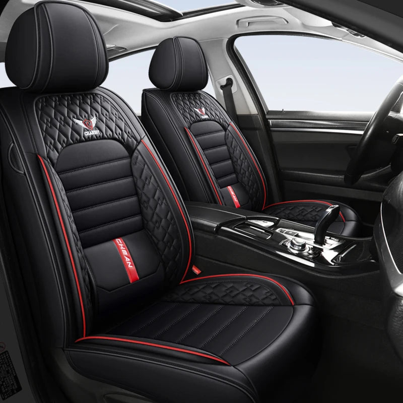 Ultra-Comfy & Durable Full-Wrap Leather Car Seat Covers – Premium Craftsmanship, All-Season, Universal Fit for Most Vehicles