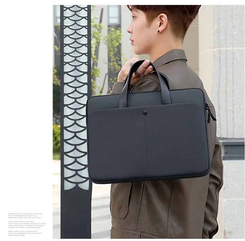 Commuting Laptop Bag, 14 Inch And 15 Inch Waterproof Crossbody Bag, Hand-held Briefcase, File Bag, Conference Materials Bag