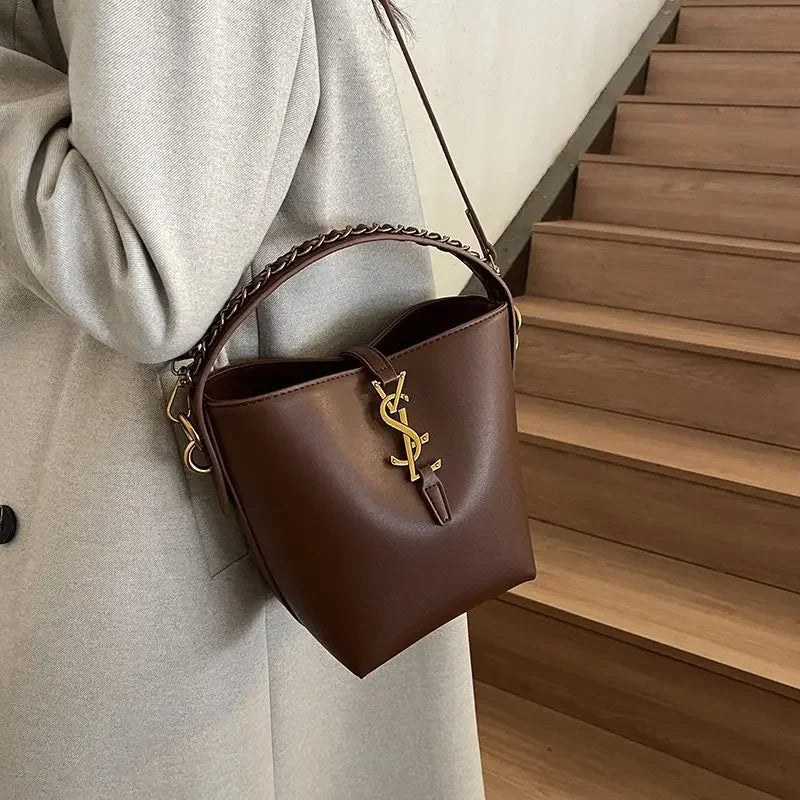 2025 Summer New! Light - Luxury Women's Bucket Bag - High - End Niche Design, Stylish Shoulder Messenger for All Occasions