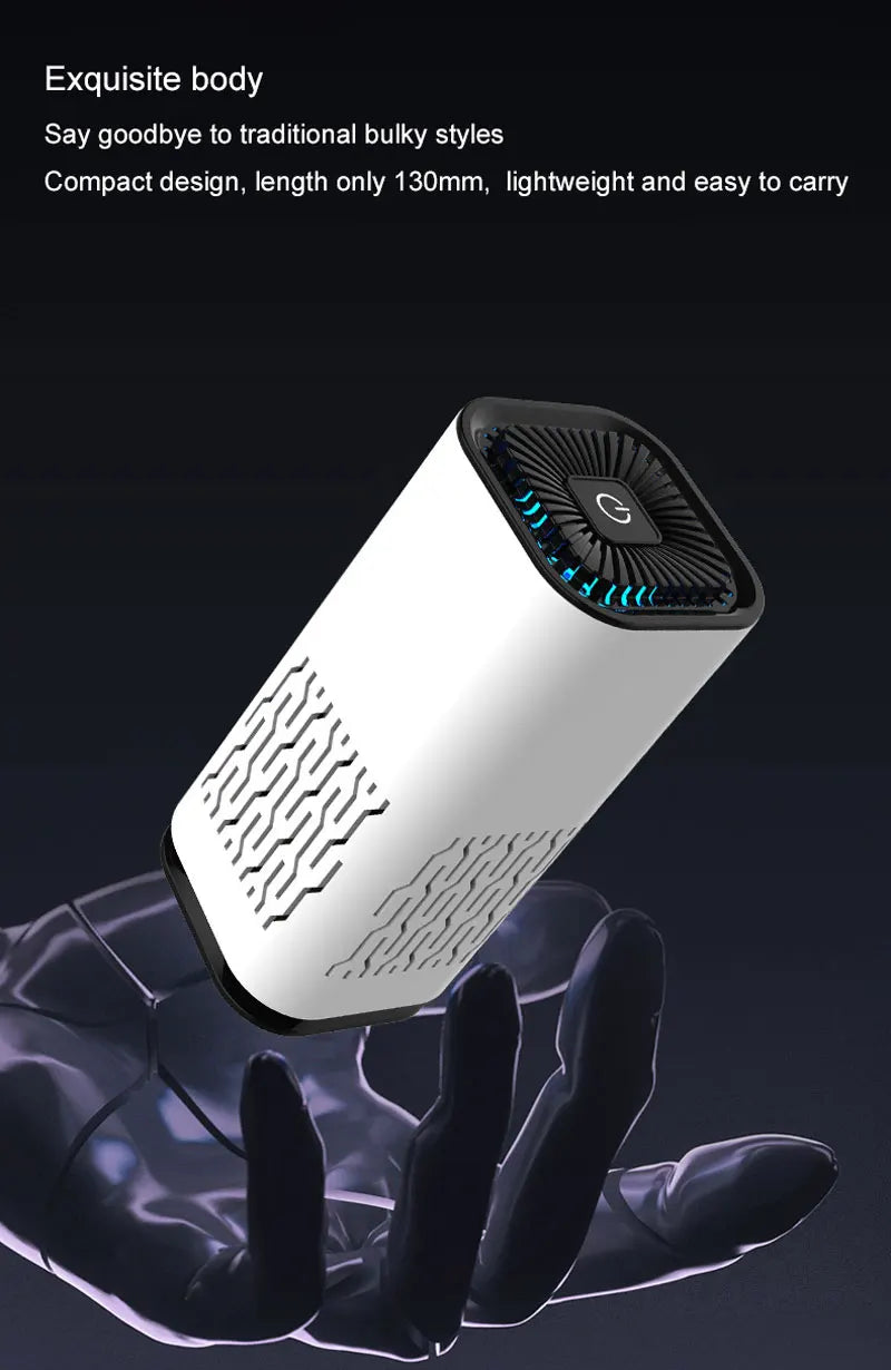 MINI Car HEPA Air Purifier Remove Smoke Odor Formaldehyde Negative Ion Air Cleaner for Car Bedroom Aromatherapy Purification New