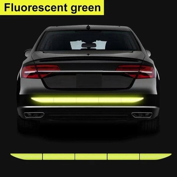 Car Reflective Stickers Rear Trunk Reflector Car Driving Safety Warning Mark Auto Body Waterproof Decal Car Exterior Accessories