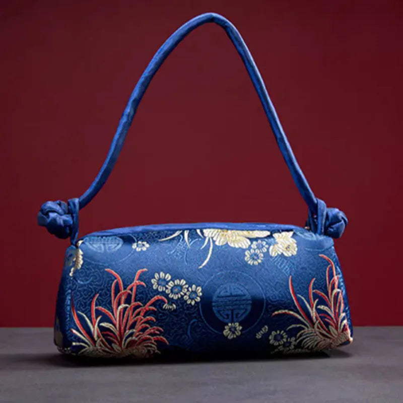 Luxury Silk Embroidered Women Bag 2025 New Fashion Matching Bride Women Handbag Evening Bag Shoulder Bag